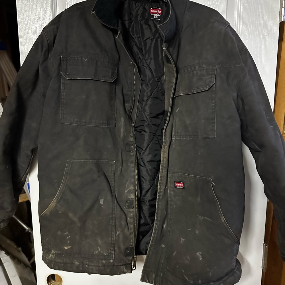 Wrangler Men's Black Military Field Jacket